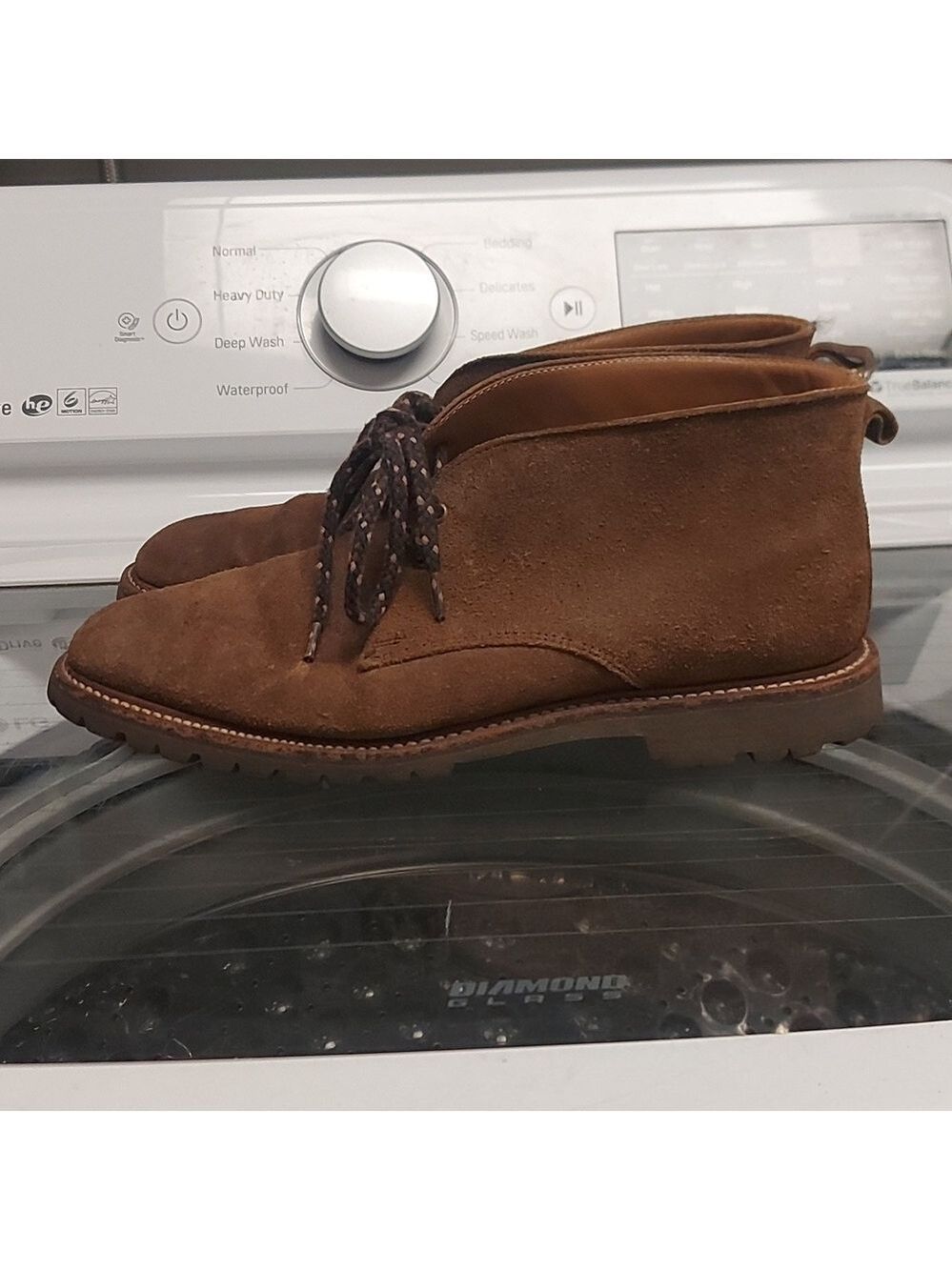 Armani Brown Roughout Suede Chukka Boots - Picture 6 of 13